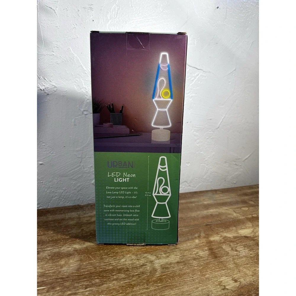 Urban Lifestyle LED Figural Lava Lamp Accent Table Lamp, 12.25